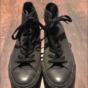 All Black Chuck Taylor High-Tops